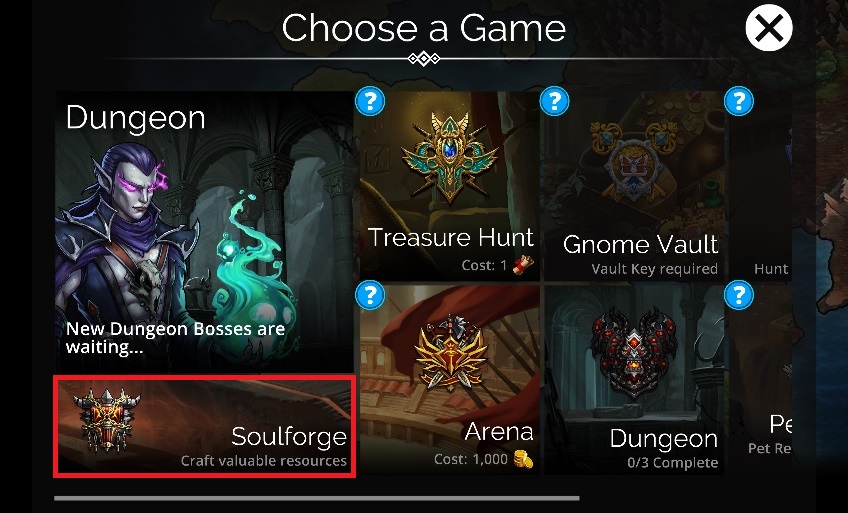 The Soulforge – Gems of War Support